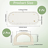 CutHollow 1Pc Imitation Leather Bag Bottoms FIND-CL0001-09A-2