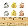 15Pcs 3 Colors Tibetan Style Halloween Pumpkin Jack-O'-Lantern Alloy Pendants TIBEP-FS0001-41-5