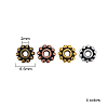Gear Tibetan Style Alloy Spacer Beads PALLOY-CJ0001-55-RS-2
