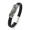 Braided Microfiber Leather Cord Bracelets BJEW-D304-09AS-2