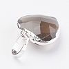 Natural Smoky Quartz Pendants X-G-G737-14F-S-2