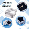 Square Cardboard Jewelry Boxes LS-CON-WH0092-46-4
