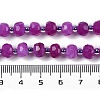 Natural Dyed White Jade Beads Strands G-H057-A20-03-5