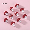 10Pcs Mushroom Silicone Focal Beads JX901D-01-1