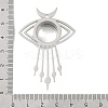 304 Stainless Stee Locket Big Pendants STAS-S132-12P-02-3