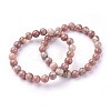 Natural Plum Blossom Jasper Beads Stretch Bracelets X-BJEW-F380-01-B08-4
