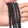 Synthetic Black Stone Beads Strands X-GSR6mmC044-5