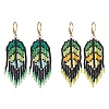 Handmade Glass Seed Beads Dangle Earrings EJEW-MZ00561-2