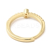 Rack Plating Brass Clear Cubic Zirconia Number 8 Adjustable Rings for Women RJEW-S407-09G-08-3