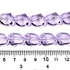 Electroplate Glass Beads Strands X-EGLA-N012-05B-4