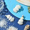 Sea Shell with Iron Alligator Hair Clips PHAR-JH00104-01-4