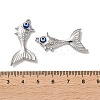 304 Stainless Steel Resin Pendants STAS-A124-11P-3