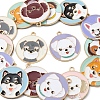 16Pcs 8 Style Eco-Friendly Alloy Enamel Pendants ENAM-FS0001-15-4
