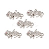 Brass Micro Pave Cubic Zirconia Charms KK-E068-VB301-4