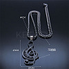 201 Stainless Steel Pendant Necklaces PW-WG17577-01-4