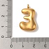 Ion Plating(IP) 304 Stainless Steel Pendants STAS-M017-08G-05-3