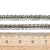 Tarnish Resistant Trendy Men's 201 Stainless Steel Wheat Chain Necklaces LS-NJEW-L043A-45P-3
