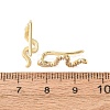 Brass Micro Pave Cubic Zirconia Stud Crawler Earrings KK-CBAA351-16G-01-5