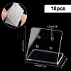 4-Hole Acrylic Slant Back Earring Display Stands EDIS-WH0029-87A-01-2