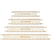 Wood Braided Cord Measure Rulers TOOL-WH0155-74D-1