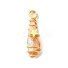 2Pcs Electroplated Natural Quartz Crystal Dyed Copper Wire Wrapped Pendants PALLOY-JF03173-01-3
