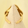 304 Stainless Steel Open Cuff for Women RJEW-B109-02G-02-3
