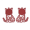 430 Stainless Steel Kitten Pendants STAS-S108-18D-2