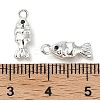 Brass Micro Pave Cubic Zirconia Pendants KK-U045-14S-3