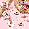 45Pcs 9 Styles Alloy Enamel Pendants ENAM-CJ0006-90-3