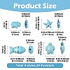 120Pcs 4 Styles Synthetic Turquoise Beads G-YW0002-65-2
