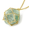 304 Stainless Steel Macrame Pouch Braided Gemstone Holder SA-CJ67C5-G-4