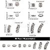 Tibetan Style Alloy Beads TIBEB-NB0001-10AS-2