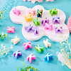 20Pcs UV Plating Opaque Acrylic European Beads OACR-TADJ0001-16K-4