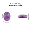 Natural Mixed Gemstone Cabochons G-PH0001-13-2
