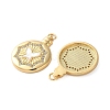Brass Micro Pave Cubic Zirconia Pendants KK-U070-01E-G-2