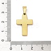 304 Stainless Steel Pendants STAS-P400-09G-3