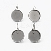 Tarnish Resistant 304 Stainless Steel Leverback Earring Findings STAS-L253-005B-P-1