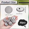 30Pcs Imitation Leather Snap Bottons BUTT-NB0001-90D-2