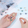 16Pcs 4 Colors Electroplate Glass Pendants EGLA-FH0001-11-3