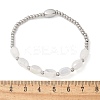 304 Stainless Steel Beads Stretch Breacelets for Women BJEW-M054-01P-01-3