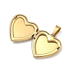 304 Stainless Steel Locket Pendants STAS-H255-02G-17-2