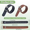 4 Pairs 2 Colors Imitation Leather Bicycle Basket Belt AJEW-CL0001-31-2