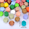 Hexagonal Silicone Focal Beads SI-JX0020A-36-2