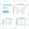3Pcs 3 Styles Acrylic Quilting Templates AJEW-DR0001-72-2