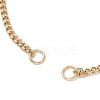 304 Stainless Steel Curb Chain Slider Bracelet Making AJEW-JB01524-01-2