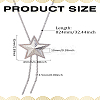 1Pc Adjustable Zinc Alloy Star Lariat Necklaces for Women NJEW-LP0009-10-2