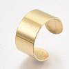 304 Stainless Steel Cuff Rings STAS-T045-22B-G-3