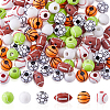120Pcs 6 Styles Craft Style Acrylic Beads MACR-DC0001-19-1