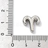 Twelve Constellations Brass Micro Pave Clear Cubic Zirconia Pendants KK-G548-21P-4
