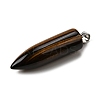 Natural Tiger Eye Pointed Pendants G-F820-12O-2